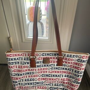 Dooney & Bourke Cincinnati Reds Tote - Red, Blue, and White